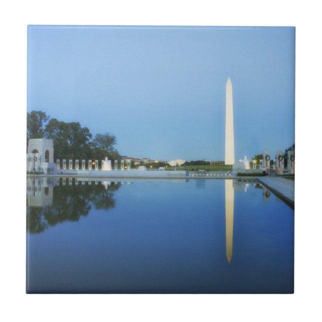 Carreau Washington Monument, Reflect Pool, Washington (Devant)