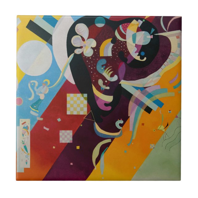 Carreau Wassily Kandinsky Composition 9 Peinture Abstraite (Devant)