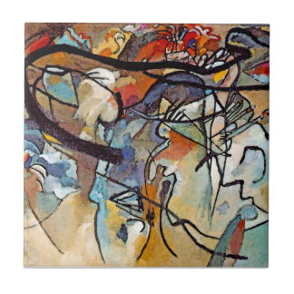 Carreau Wassily Kandinsky - Composition cinq art abstrait