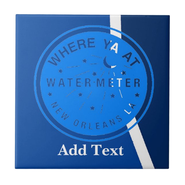 Carreau Water Meter, Who DaT, Dutch Look, Personnaliser (Devant)