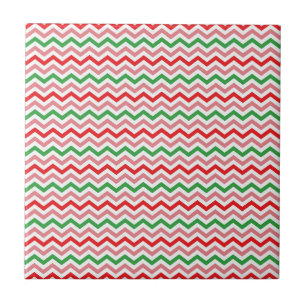 Carreau Watermelon Summer Zigzag Stripes Motif-56209
