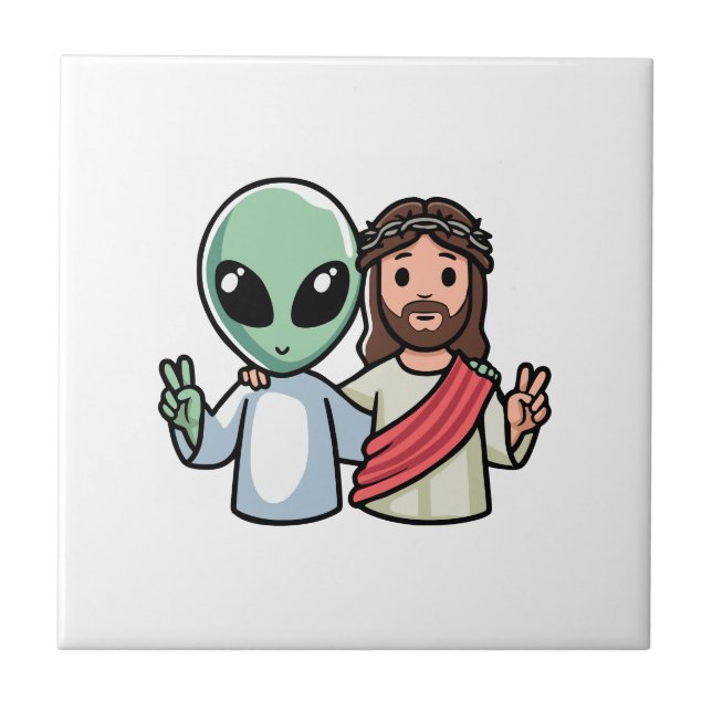 Carreau We come in peace (Devant)