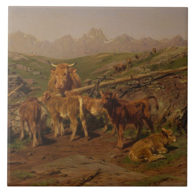 Carreau Weaning the Calves (élevage de vaches) (Devant)