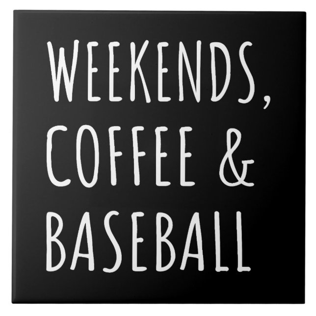 Carreau Week-ends, Café Et Baseball I (Devant)