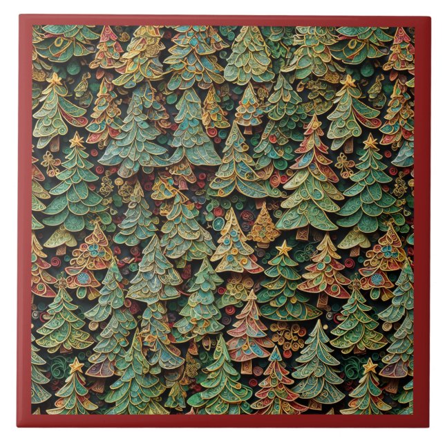 Carreau Whimsey Forêt de Noël (Devant)