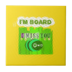 Carreau Whimsical Bored, mais la pensée de vous