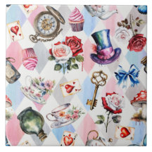 Whimsical Wonderland Watercolor Victorian Pattern