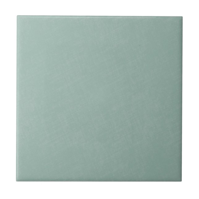 Carreau Whimsy Mint Blue Aqua Solid Color Linen Texture (Devant)