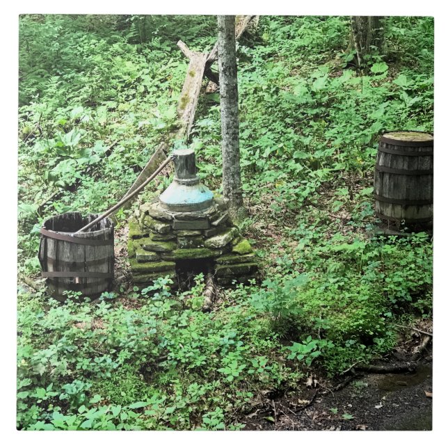 Carreau Whiskey Toujours à Mabry Mill, Virginie (Devant)