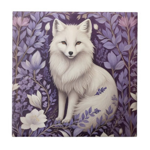 Carreau White Arctic Fox Lavender William Morris Fleurs