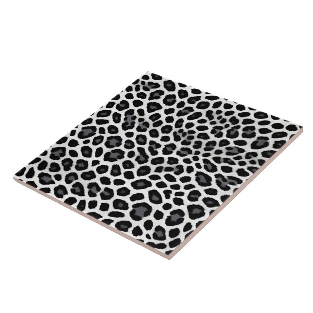 Carreau White Leopard Elegant Populaire Collection de luxe (Côté)