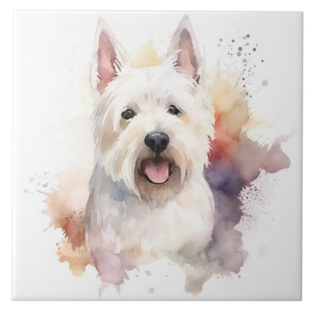 Carreau White Scottish Terrier, Chien animal de compagnie, (Devant)