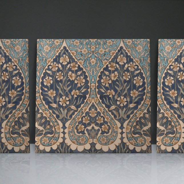 Carreau William De Morgan Inlibéré Floral intemporel (Créateur téléchargé)