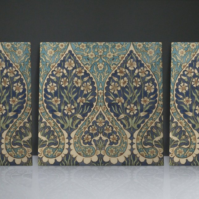Carreau William De Morgan Inlibéré Floral intemporel (Créateur téléchargé)