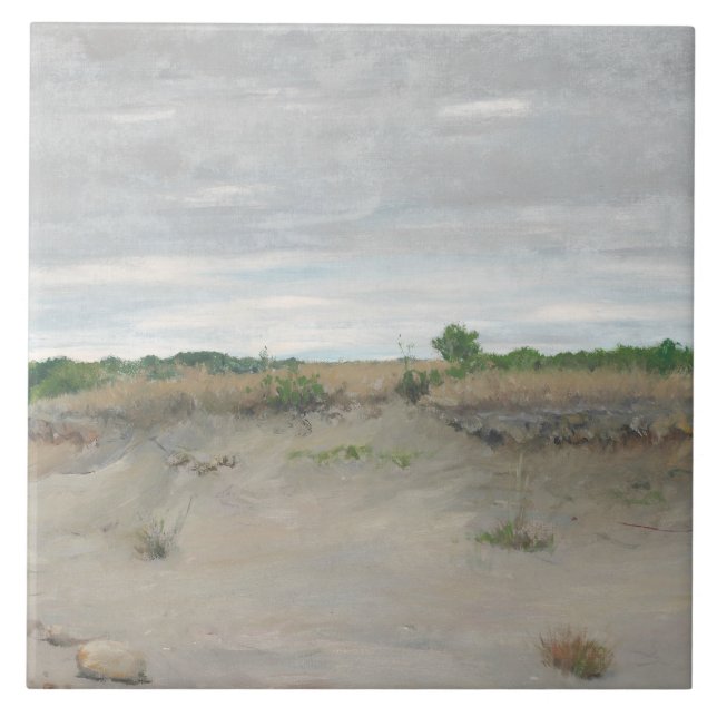 Carreau William Merritt Chase - Sables balayés par le vent (Devant)