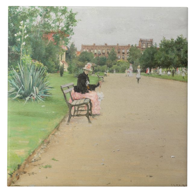 Carreau William Merritt Chase - Un parc municipal (Devant)