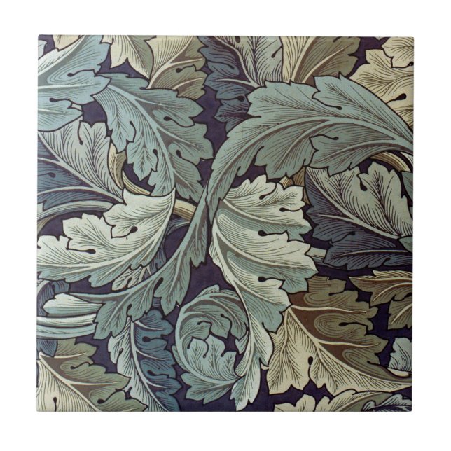 Carreau William Morris Acanthus Feuilles (Devant)
