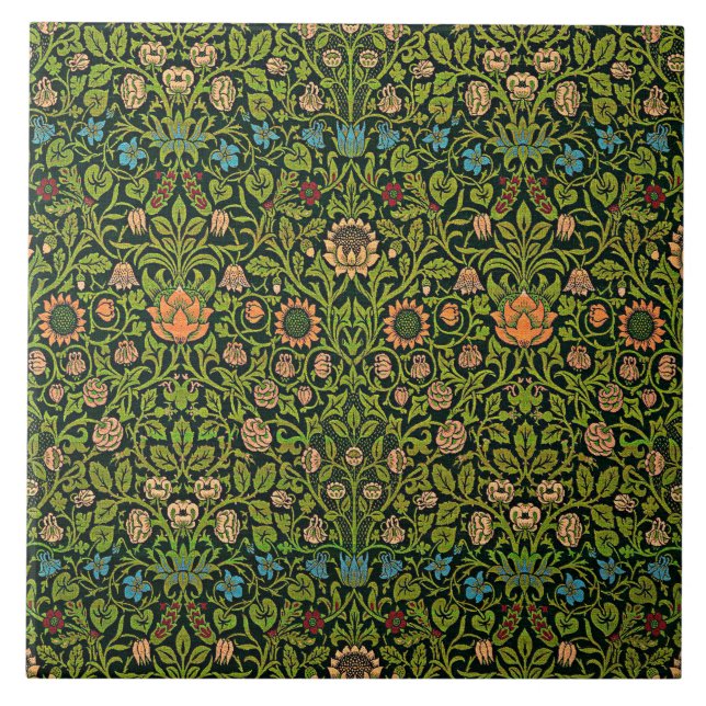 Carreau William Morris - Ancolie, vert foncé, Case-Mate (Devant)