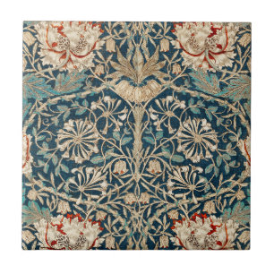Carreau William Morris Antique Chèvrefeuille Floral