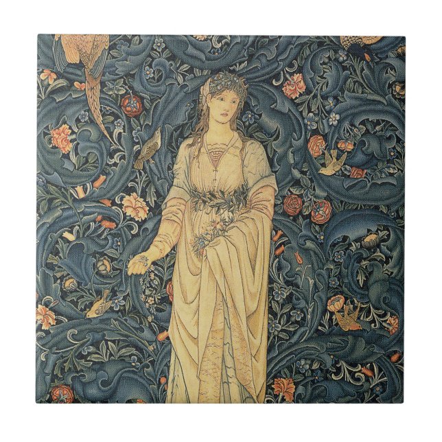 Carreau William Morris antique Flora (Devant)