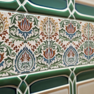 Carreau William Morris Art Nouveau Floral Reproduction Vic