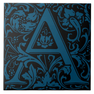 Carreau William Morris Arts et artisanat Lettre monographi