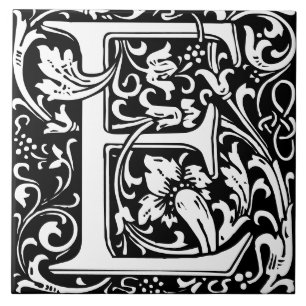 Carreau William Morris Arts et artisanat Lettre monographi