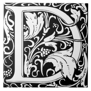 Carreau William Morris Arts et artisanat Lettre monographi