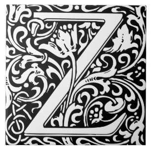 Carreau William Morris Arts et artisanat Lettre monographi