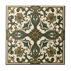 Carreau William Morris Blackthorn Art Nouveau floral