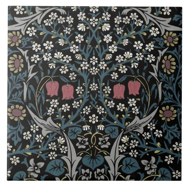 Carreau William Morris Blackthorn Floral Art Nouveau (Devant)