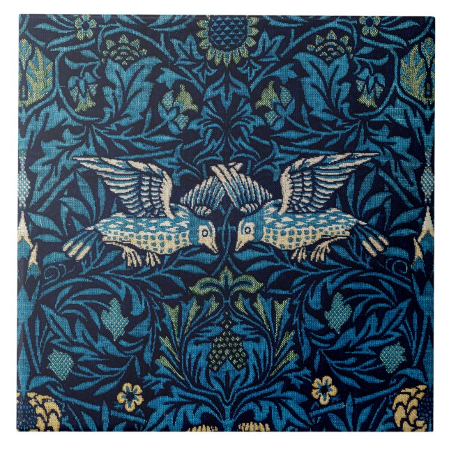 Carreau William Morris Blue Birds Tapestry Classic (Devant)