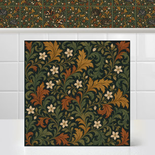 Carreau William Morris Chats Endormis Feuillage Art Corres