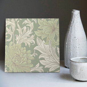 Carreau William Morris Chrysanthemum Motif Carrelage en cé