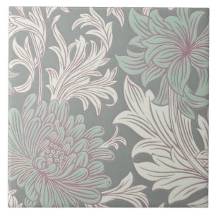 Carreau William Morris Chrysanthemum Motif Carrelage en cé