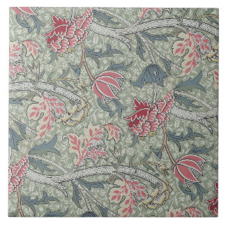 Carreau William Morris Cray Vintage Floral rose vert