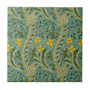 Carreau William Morris Daffodil Motif Floral Classique