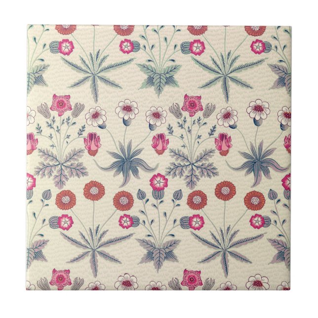 CARREAU WILLIAM MORRIS "DAISY" TILE CÉRAMIQUE (Devant)
