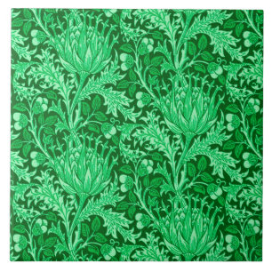Carreau William Morris Damask, Emerald Green