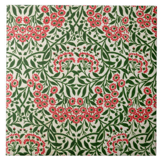 Carreau William Morris Fleurs de marguerite Vintages Vert