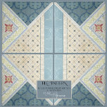 Carreau William Morris Floral Artiste Era Collage DROITE<br><div class="desc">CARRELAGE DE CÔTÉ DROIT, POUR COMMANDER MOTIF ÉGAL DE NOMBRES DE CÂBLES DE GAUCHE ET DE DROITE. REMARQUE : INSTALLATION RECOMMANDATIONS CI-DESSOUS. Ces carreaux ont été créés à partir d'un collage de grande taille de nouvelles aquarelles réalisées par Audrey Jeanne Roberts, artiste et designer de renommée internationale, ainsi que de...</div>