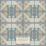 Carreau William Morris Floral Artiste Era Collage DROITE<br><div class="desc">CARRELAGE DROIT, MOTIF UTILISE LE MÊME NOMBRE DE CARRELAGE GAUCHE ET DROITE. REMARQUE : INSTALLATION RECOMMANDATIONS CI-DESSOUS. Ces carreaux ont été créés à partir d'un collage de grande taille de nouvelles aquarelles réalisées par Audrey Jeanne Roberts, artiste et designer de renommée internationale, ainsi que de croquis d'art de l'époque des...</div>