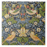 Carreau William Morris - Fraise Thief Motif Floral<br><div class="desc">"Strawberry Thief" est un design textile créé par le designer britannique William Morris en 1883. L'oeuvre présente un motif complexe de fraises, de fleurs et d'oiseaux, principalement les poussins qui semblent voler les fraises. Les formes luxuriantes et naturalistes sont disposées dans un motif harmonieux et répétitif qui met en valeur...</div>