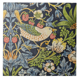 Carreau William Morris - Fraise Thief Motif Floral