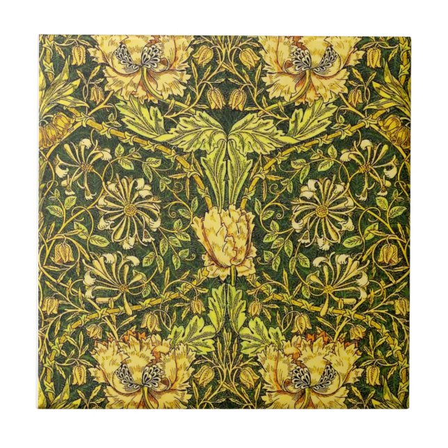 Carreau William Morris Golden la lèche de miel 2 (Devant)
