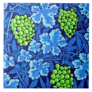 Carreau William Morris Grapevine, Cobalt Blue
