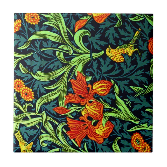 Carreau William Morris - Iris (Devant)