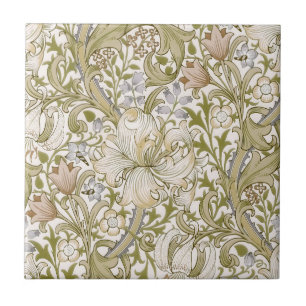 Carreau William Morris Jardin Fleur de Lys Classique