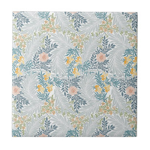 Carreau William * Morris Larkspur Gold Orange Turquoise