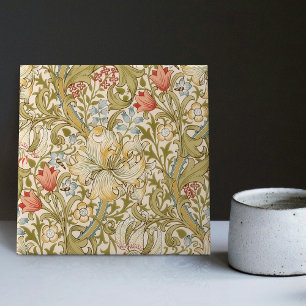 Carreau William Morris Lily Art nouveau motif floral